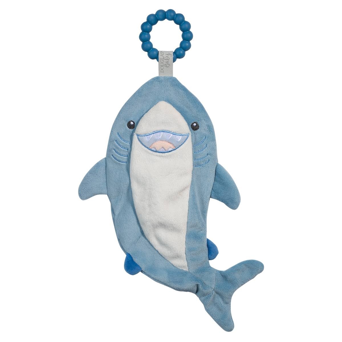 Douglas Jetty Shark Teether Plush Stuffed Animal Toy, 10.5"
