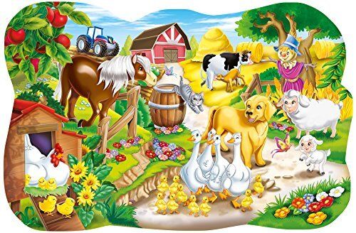 Clementoni Cute Farm and Ocean Animals Shaped 60-Piece Puzzle 2-Pack