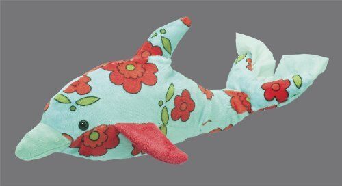 Douglas Toys Jayla Aqua Flower Dolphin Plush Stuffed Animal Toy, 17"