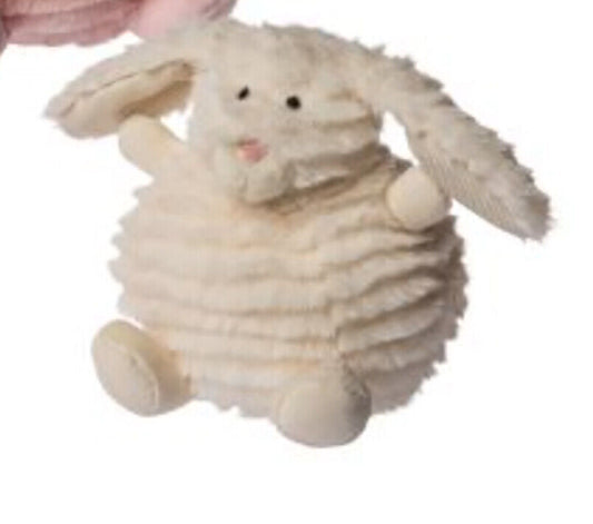 Mary Meyer Puff Ball Bunny Plush Stuffed Animal Toy, 6", Cream