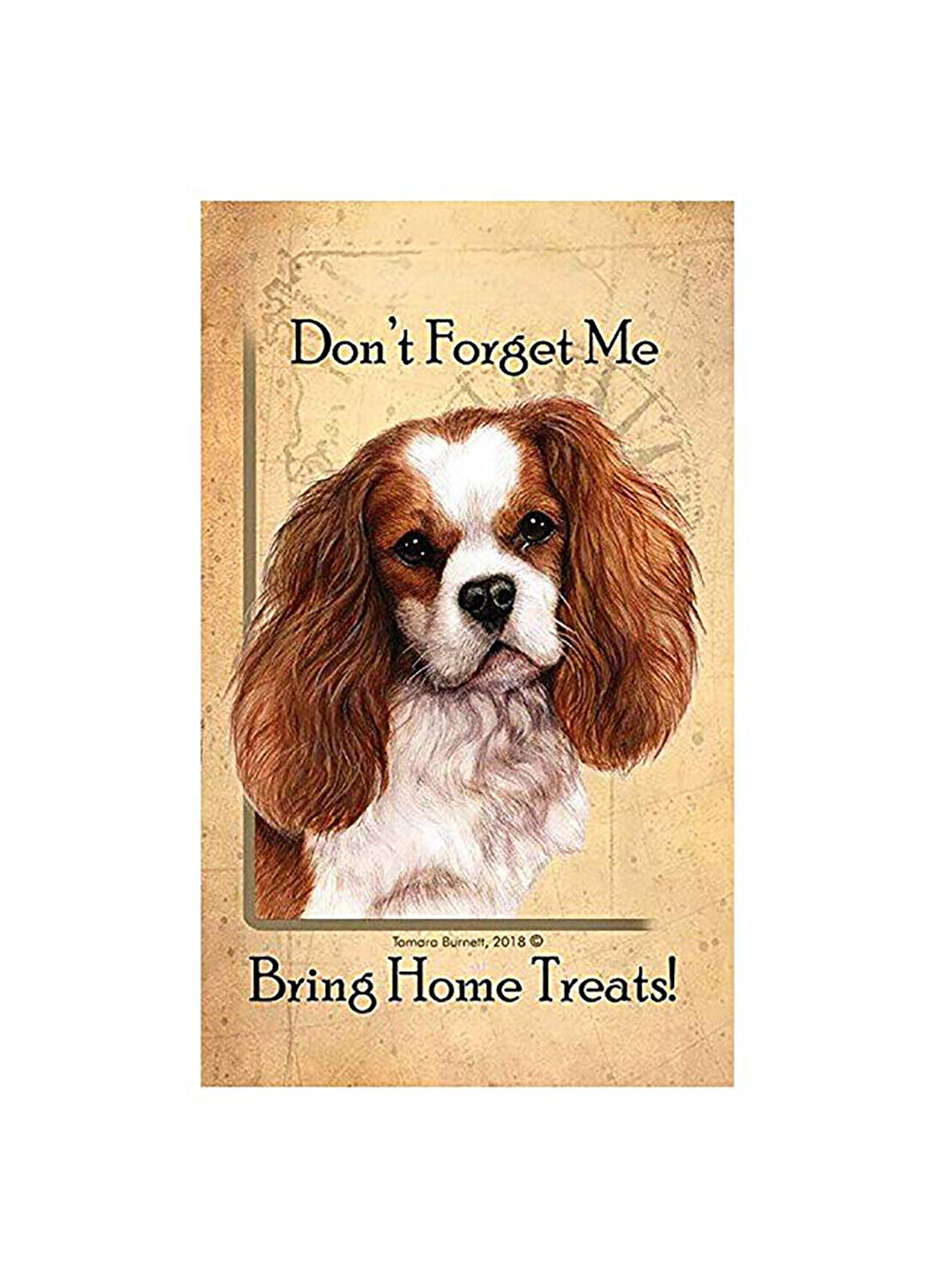 Cavalier King Charles Spaniel Dog Baggage Buddies Luggage Tag 4"