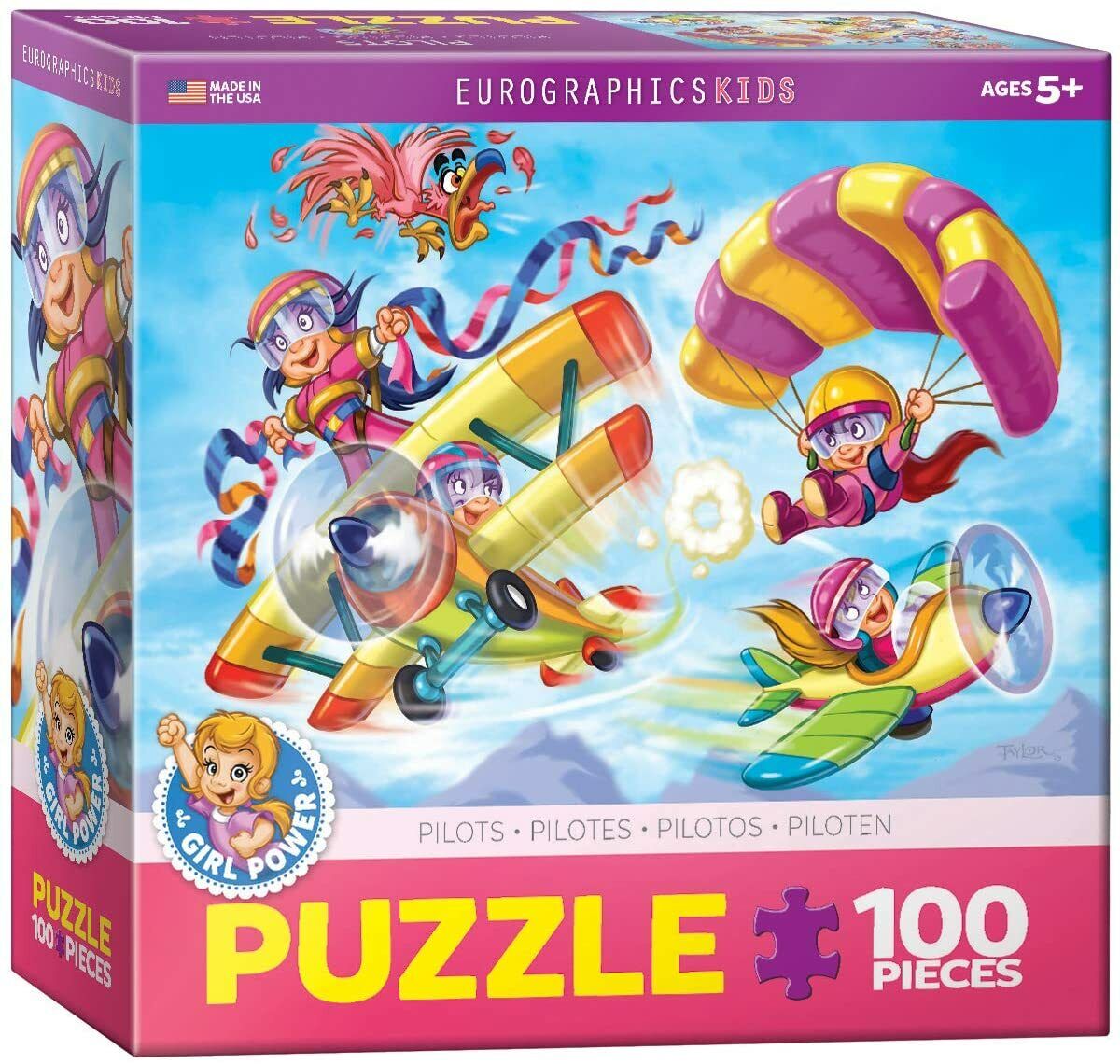 EuroGraphics Girl Power! Aviators Jigsaw Puzzle (100-Piece)