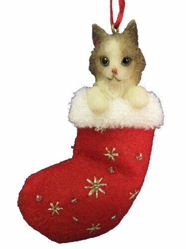 E&S Pets orn222-2 Santa's Little Pals Christmas Ornaments Himalayan Cat