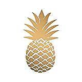 Paperproducts Design PPD Golden Pineapple Cocktail Paper Napkins,5"x5", Gold