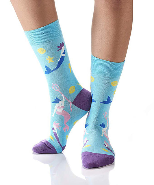 Yo Sox SIRENS Mermaids, WOMEN'S CREW SOCK