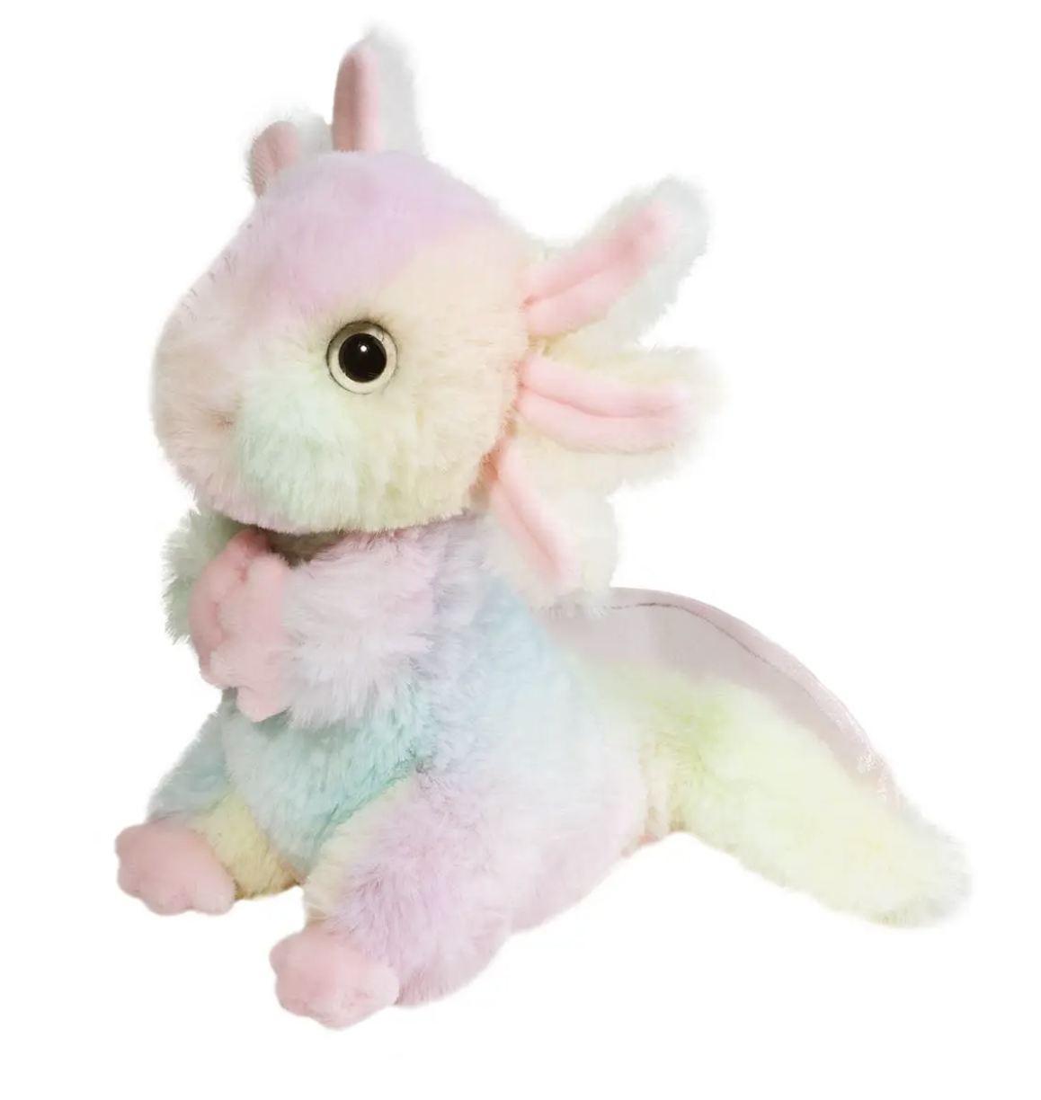 Douglas Toys Mini Gillie Soft Axolotl Plush Stuffed Animal Toy, 7" tall
