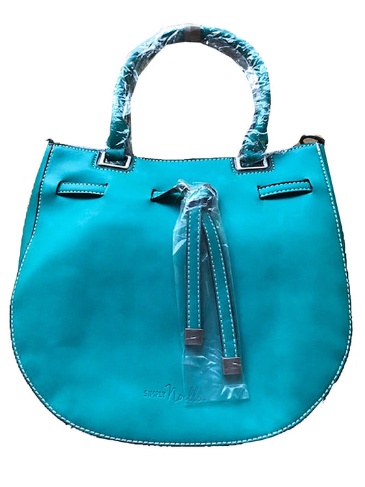 SIMPLY NOELLE ALL TIED UP SHOULDER BAG - Caribbean Blue/Teal