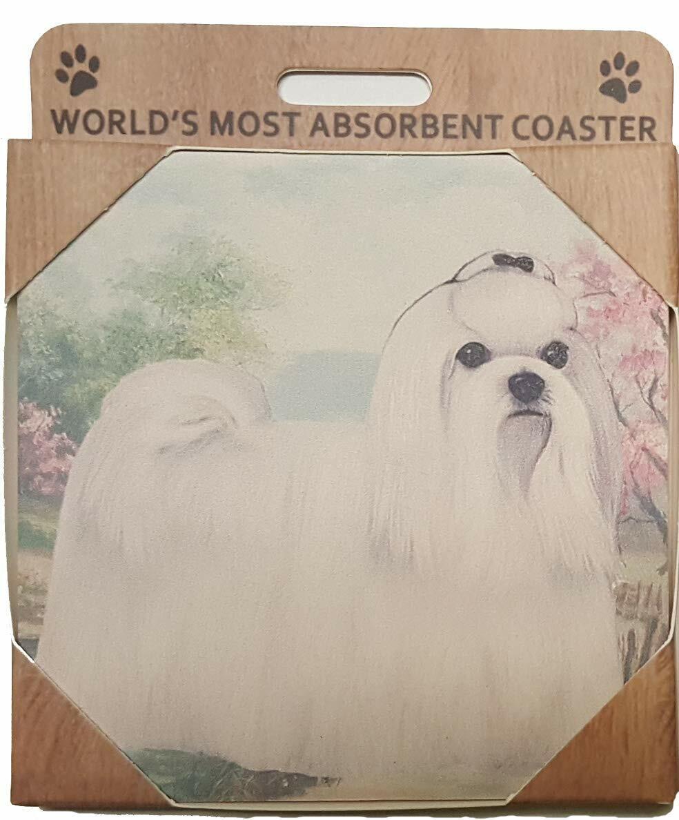 Maltese Tabletop Drink Coaster (1)