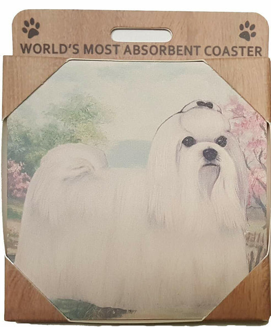 Maltese Tabletop Drink Coaster (1)