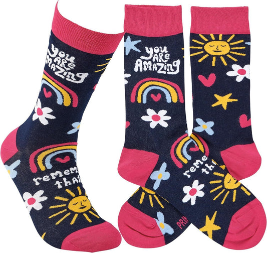 Primitives by Kathy Socks - You Are Amazing Socks, One Size, Unisex