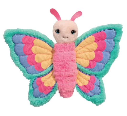 Douglas Britt Butterfly Plush Stuffed Animal, 10" wide