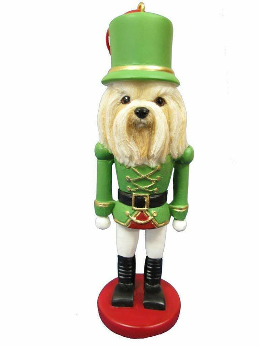 E&S Pets 35358-23 Lhasa Apso Nutcracker Soldier Dog Ornament
