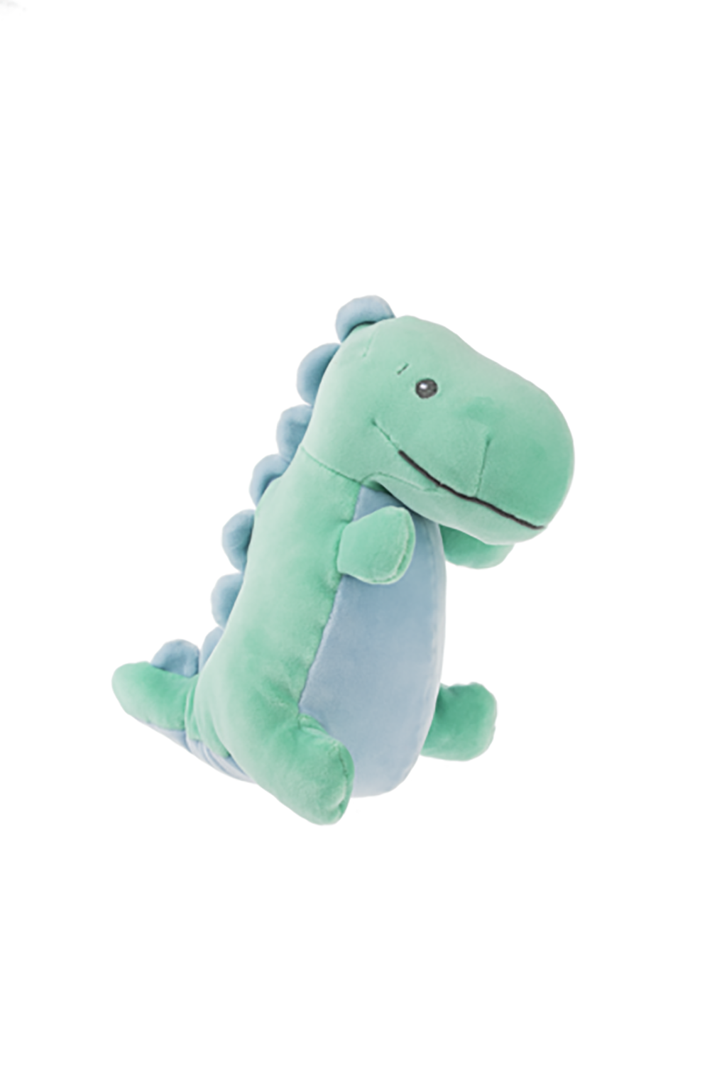 Baby Ganz Cuddle-Me Turquoise Dino with Rattle Plush Stuffed Animal Toy, 9"