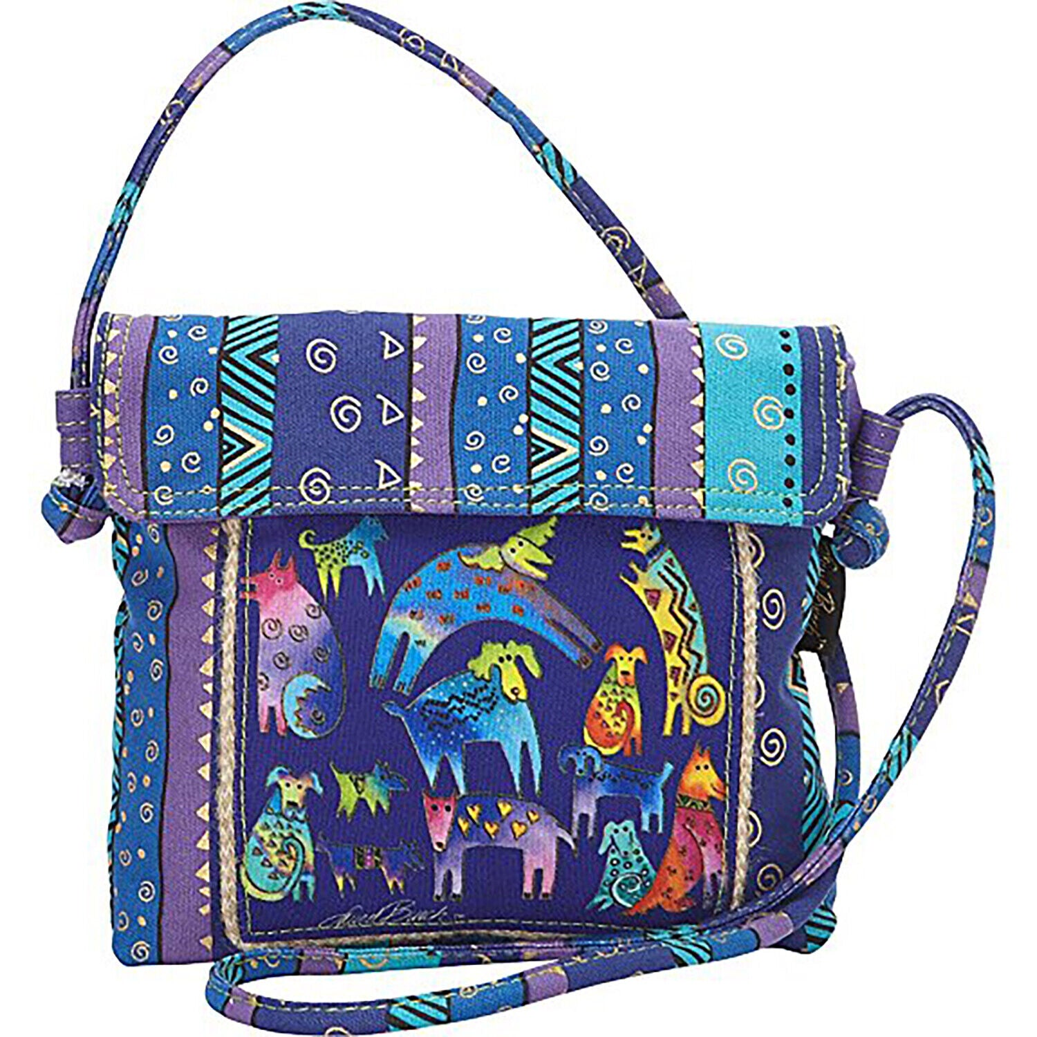 Laurel Burch Mythical Dogs Crossbody (Multi)