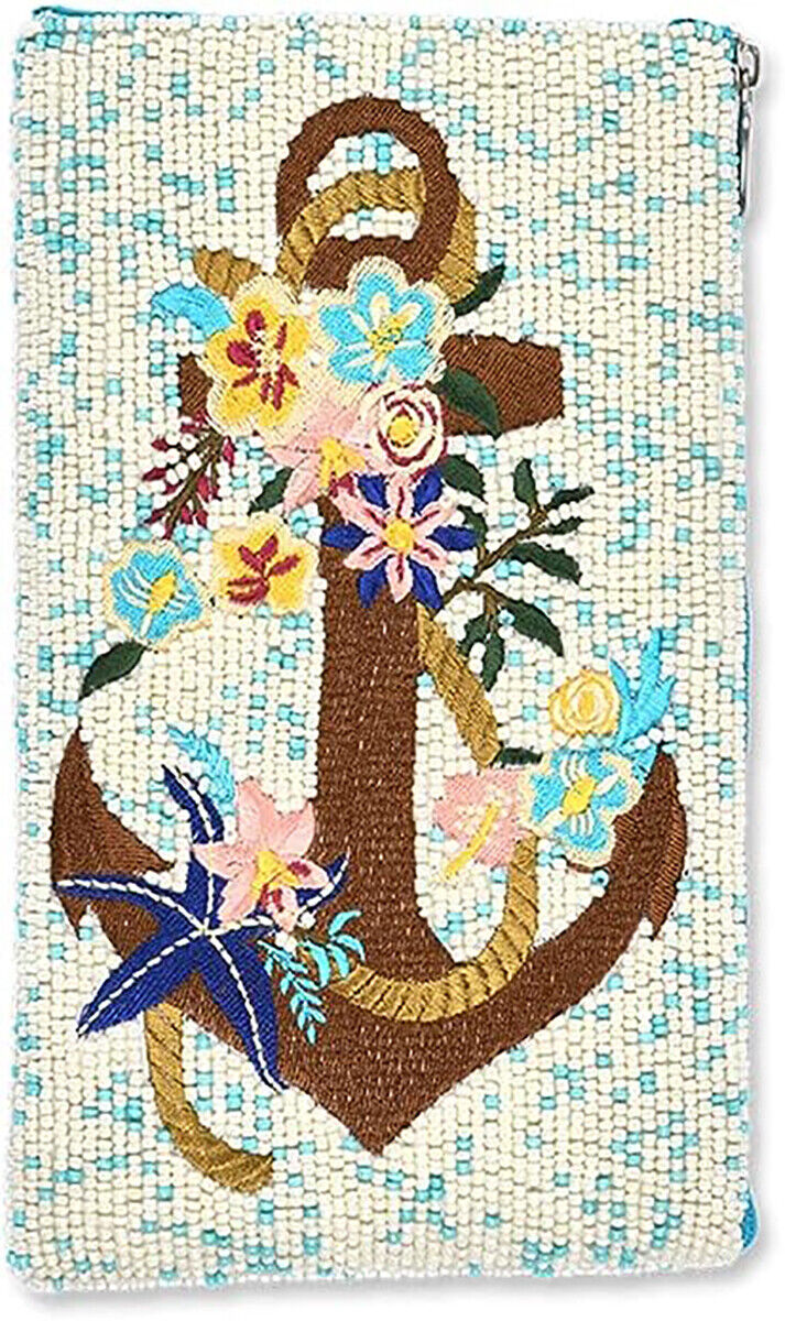 Bamboo Trading Company Cell Phone or Club Bag, Floral Anchor