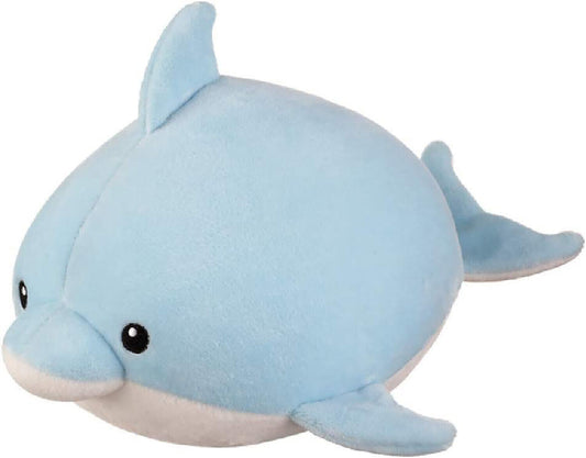 Ganz H14353 Squishy Squad Dolphin Plush Stuffed Animal, 10"