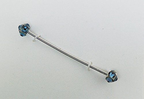 Finishing Touch Crystal Collar Bar - Denim/rhodium