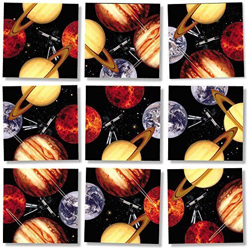 B Dazzle Planets Scramble Squares 9 Piece Puzzle