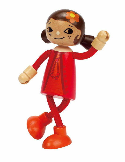 Hape Modern Family Wooden Mom Doll, 5.5"
