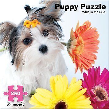 Jigsaw Puzzle 250 Pieces 11 inches x 14 inches Yorkie Puppy with Daisy