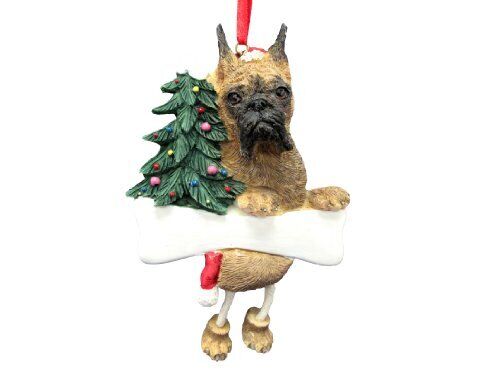 Boxer Ornament with Unique "Dangling Legs" Hand Painted and Easily Personalized