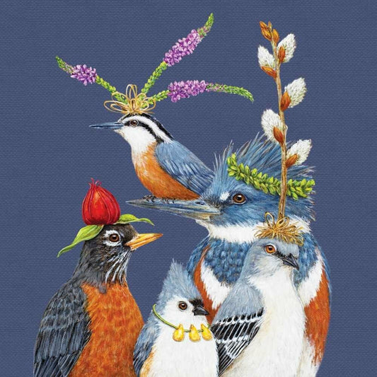 Paperproducts Design Party Friends Beverage/Cocktail Paper Napkins, 5"x5"