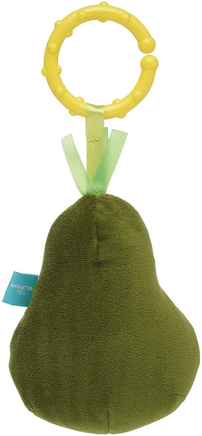Manhattan Toy Mini-Apple Farm Avocado Baby Take Along Activity Clip On, 4"