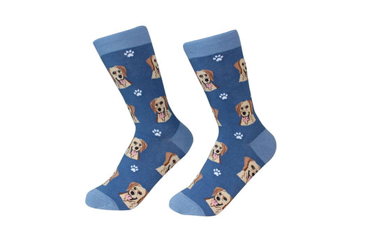 Yellow Labrador Retriever Dog Breed Socks Unisex Sock Daddy by E&S Pets