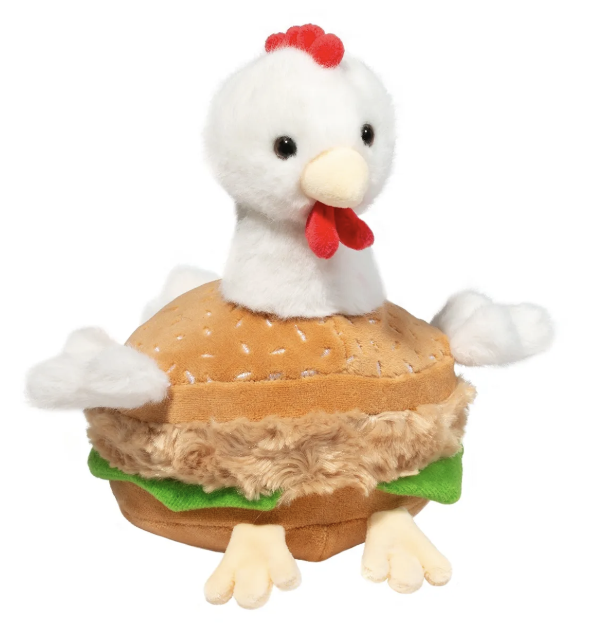 Douglas Plush Stuffed Animal Toy Chicken Sandwich Macaroon , 8"
