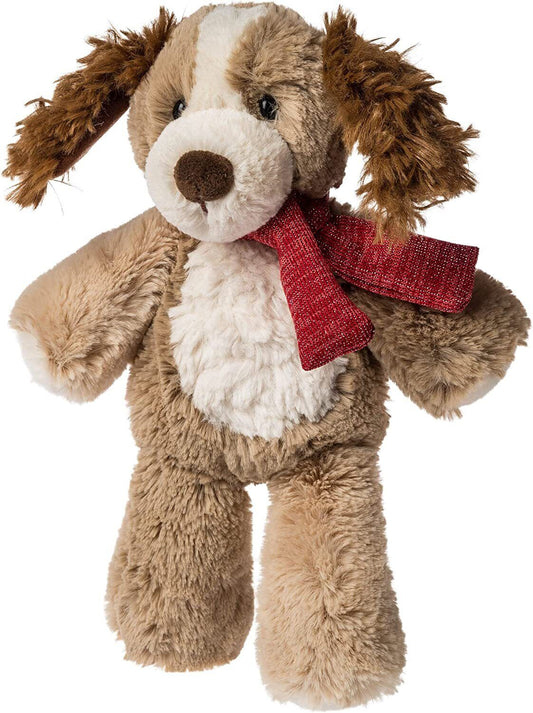 Mary Meyer Marshmallow Junior Stuffed Animal, 9" Holiday Parker Puppy Dog