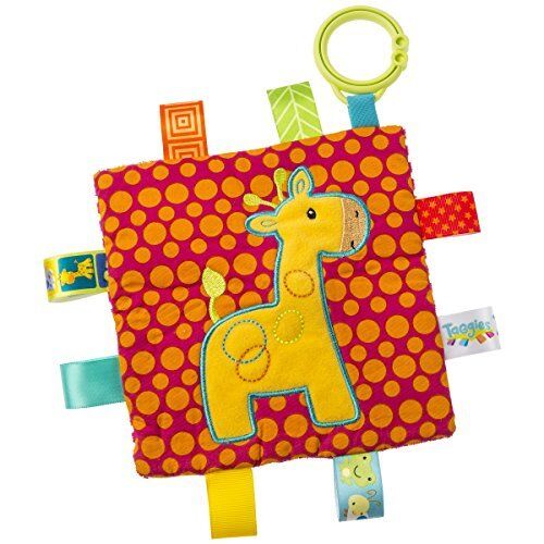 Taggies Crinkle Me Soother and Activity Toy, Giraffe,  6 x 6"