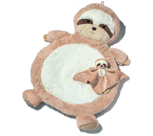 Mary Meyer Bestever Baby Mat & Matching Character Blanket, Tan Sloth