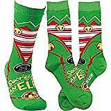 Primitives By Kathy Secretly an Elf Cotton Nylon Spandex Socks, One Size