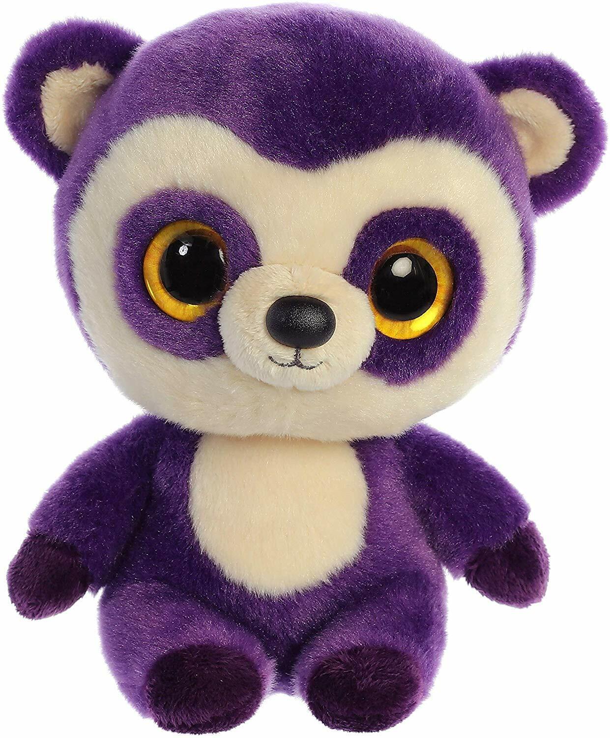 Aurora World Inc. YooHoo 8" Ricky Purple Spectacled Bear Plush Stuffed Animal