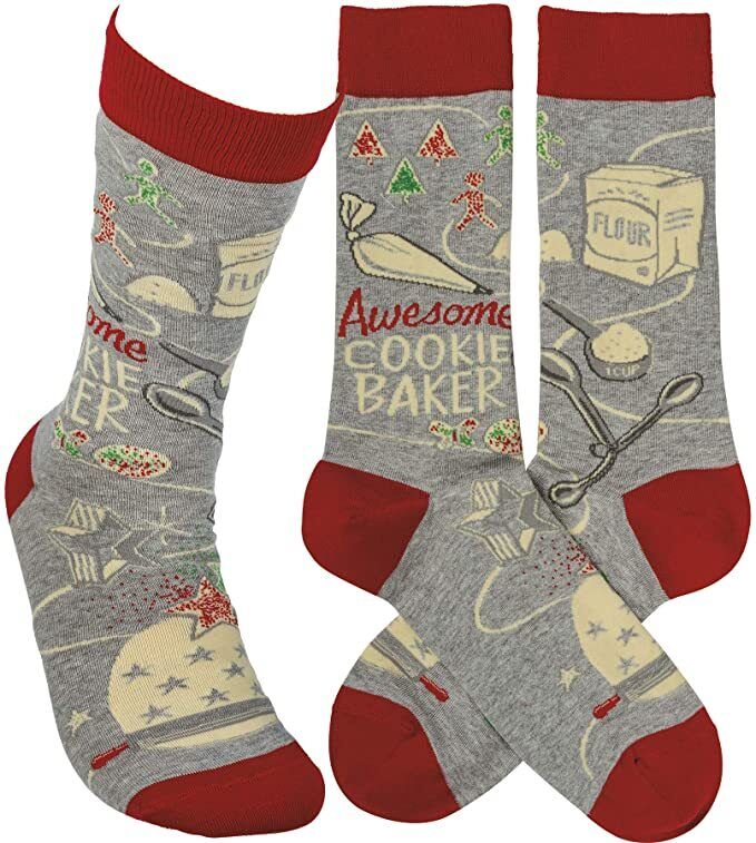 Primitives By Kathy Socks - Awesome Cookie Baker Cotton, Nylon, Spandex
