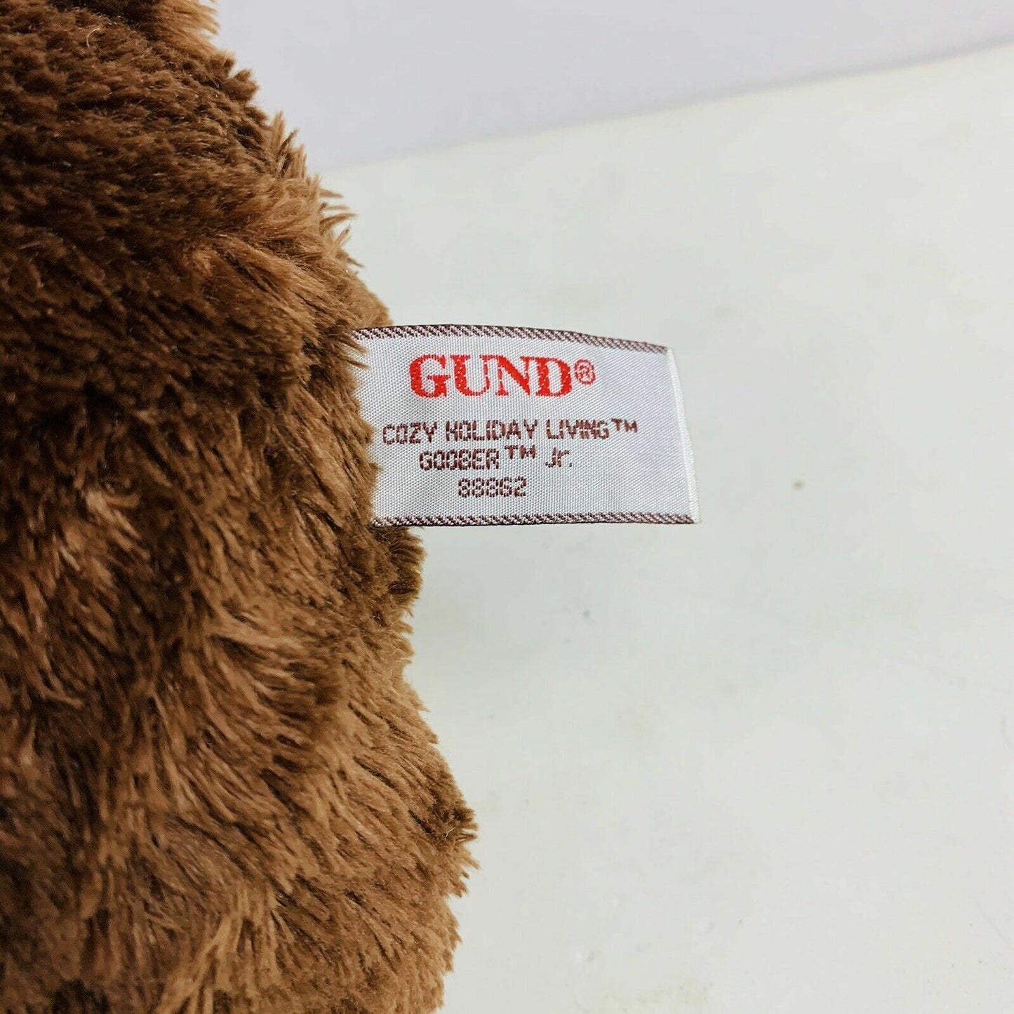 Gund Plush Bear Cozy Holiday Living Goober Jr Corduroy Jacket Plaid Hat 11”