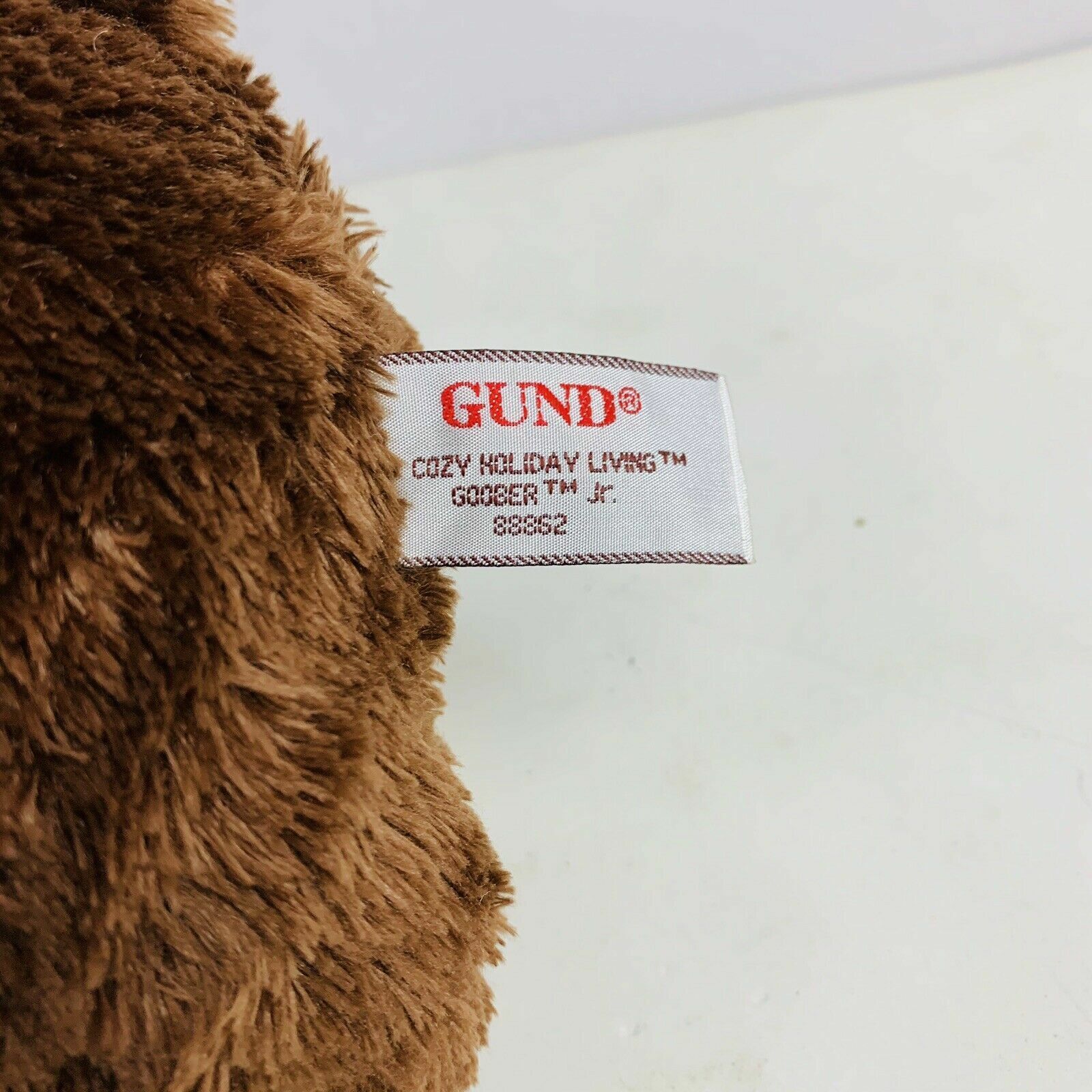 Gund Plush Bear Cozy Holiday Living Goober Jr Corduroy Jacket Plaid Hat 11”