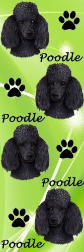 E&S Pets BM-29 Dog Bookmark Black Poodle