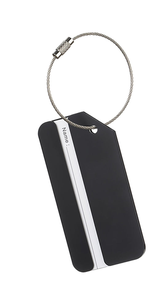 Ganz Steel Style - Luggage/Briefcase Tags- Black