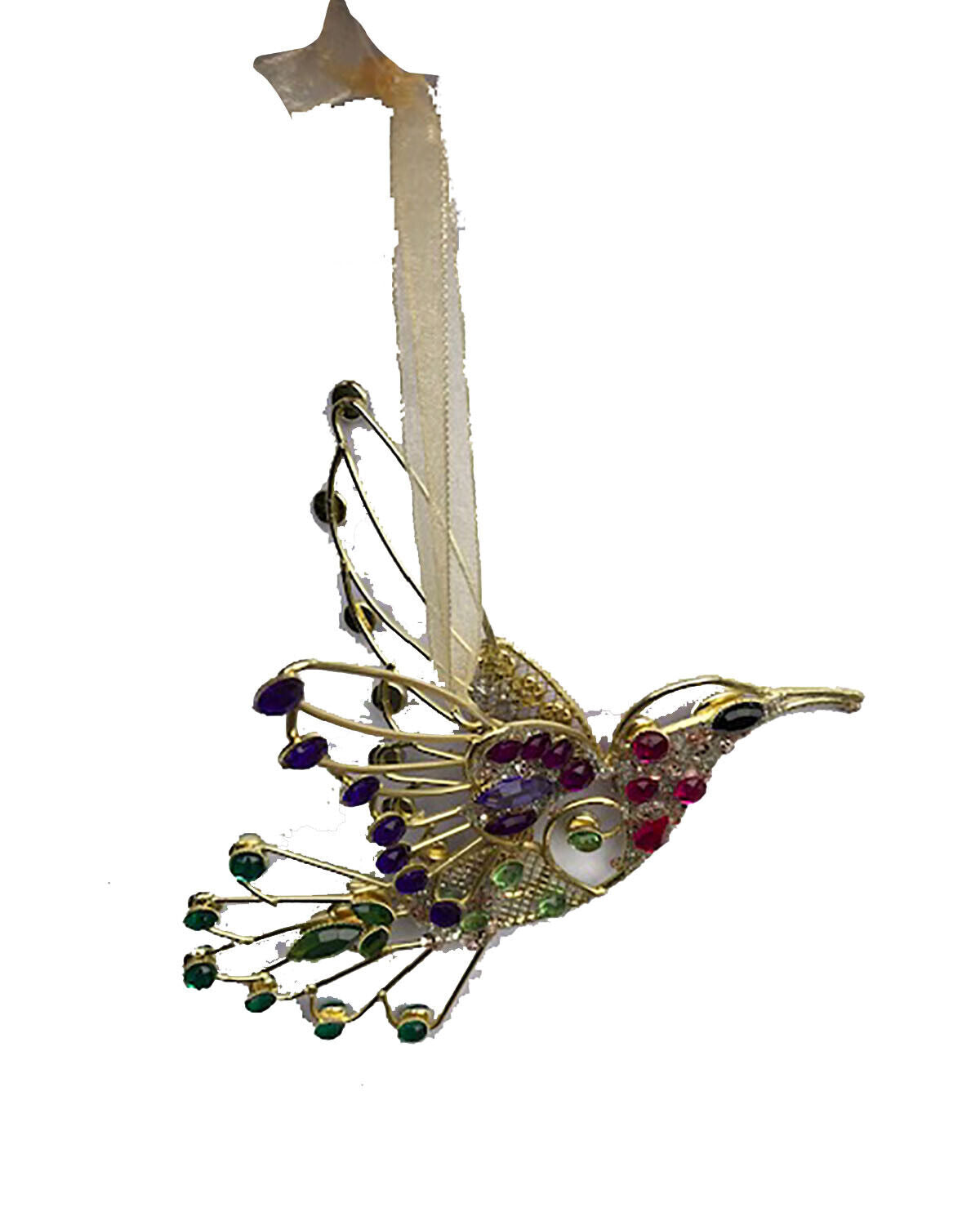 Crystal Expressions 5.5" Hummingbird Ornament/Suncatcher - By Ganz