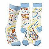 Novelty Funky Womens Crew Socks Primitives by Kathy - Guardian Angel