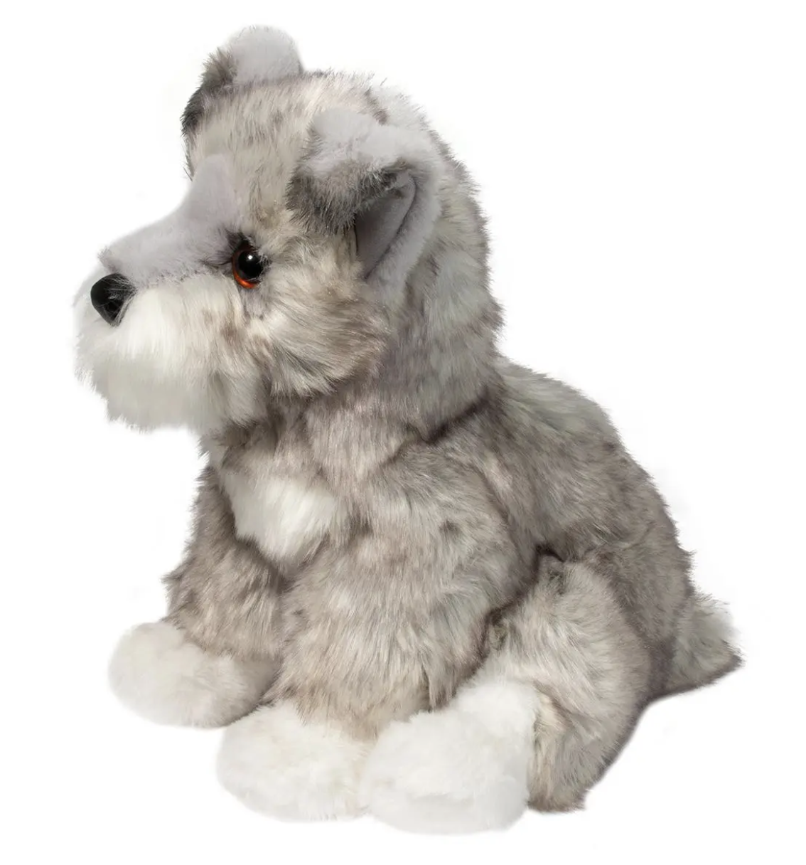 Douglas Toys Arnold Schnauzer Plush Stuffed Animal Toy, 10" Sitting