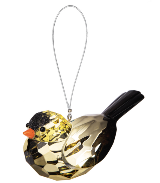 Ganz Crystal Expressions Acrylic Gold Finch Bird Ornament, 3 1/4 inches
