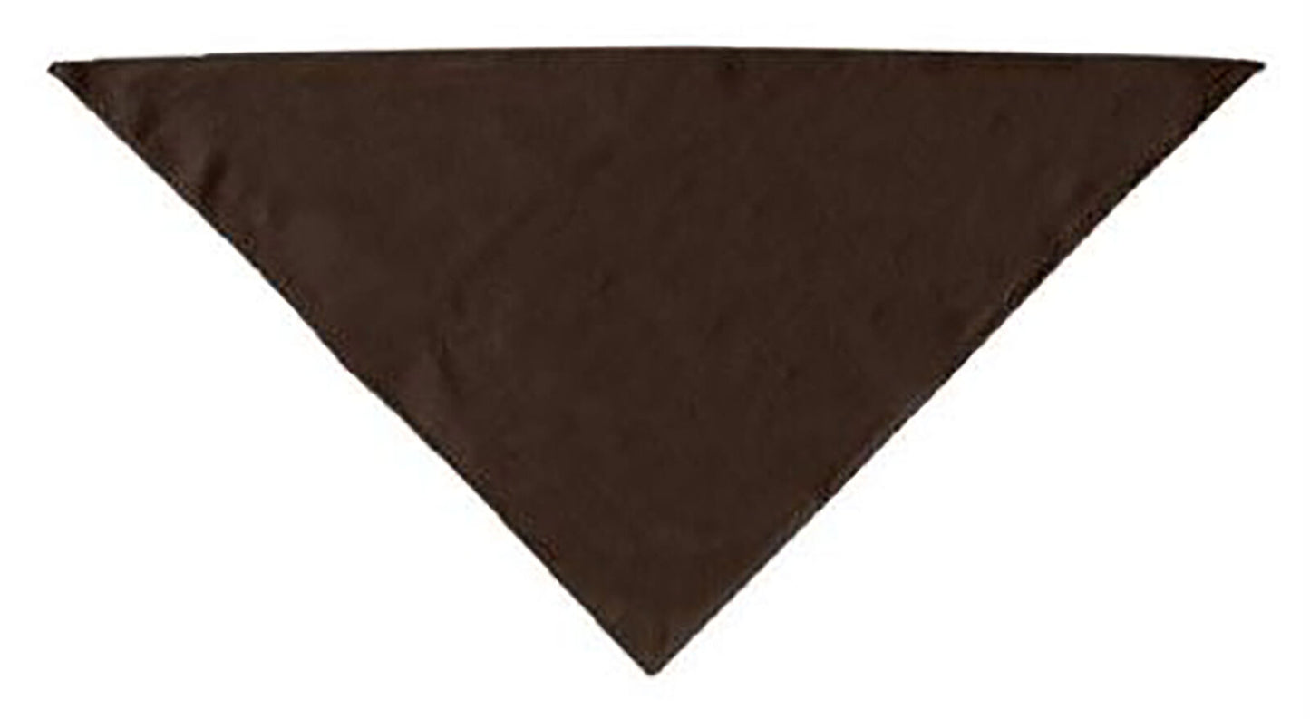 Dog Supplies Plain Bandana Cocoa Brown Small by Mirage Pet Products