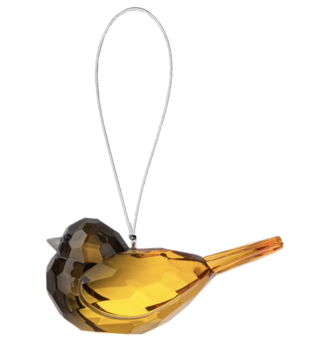 Ganz Crystal Expressions Acrylic Oriole Bird Ornament 1 1/2" x 3 1/4"  x 1 1/2"