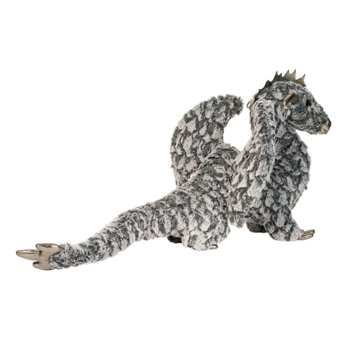 Douglas Draco Gray Dragon Plush Stuffed Animal, 23" long