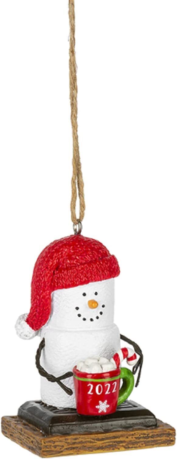 Ganz Dated 2022 S'mores Ornament, Polyresin, 1.88 Inch Width, 3 Inches Height