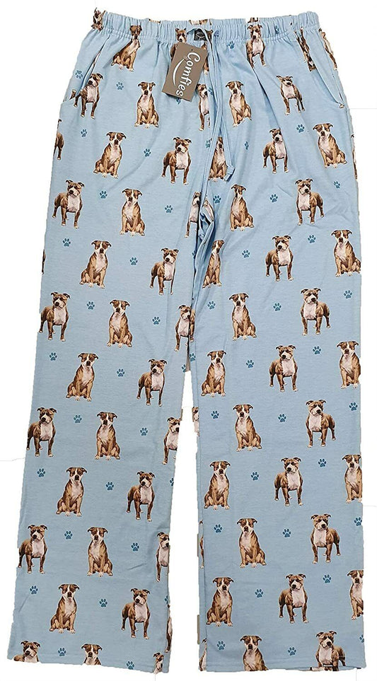 Pit Bull Unisex Lightweight Cotton Blend Pajama Bottoms- Medium