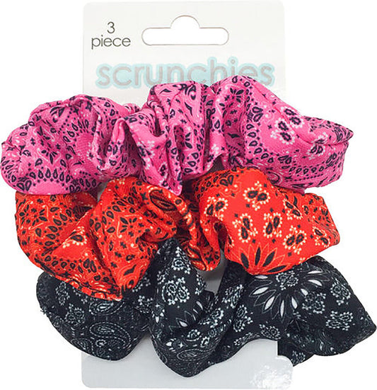 Spoontiques Bandana Hair Scrunchies (3-Pack)