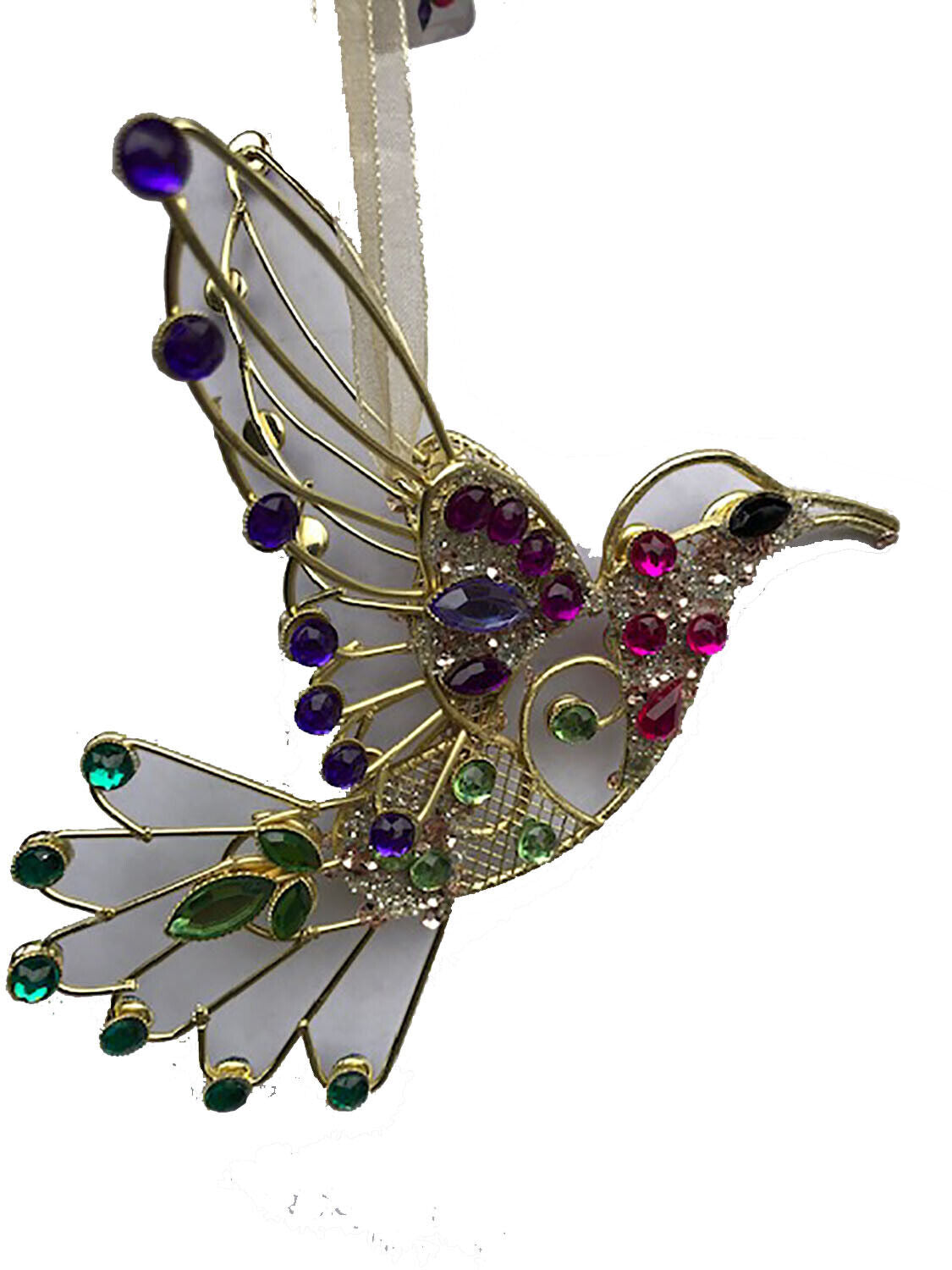 Crystal Expressions 5.5" Hummingbird Ornament/Suncatcher - By Ganz